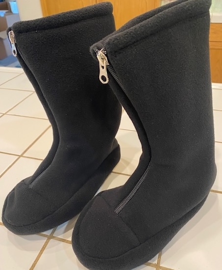 Polartec boots adult small black