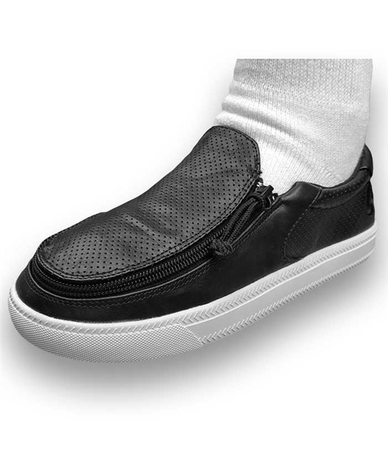 NEW Billy Footwear Mens Sneaker Low Top Zip Up Black Adaptive Size 7 M KF230 BILLY Footwear Gender Inclusive Work Comfort Low Zip Around  main image 4