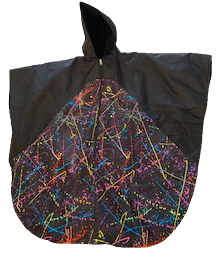 black paint spatterwinter capes paint spatters