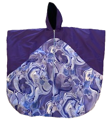 custom made winter capes with a print front